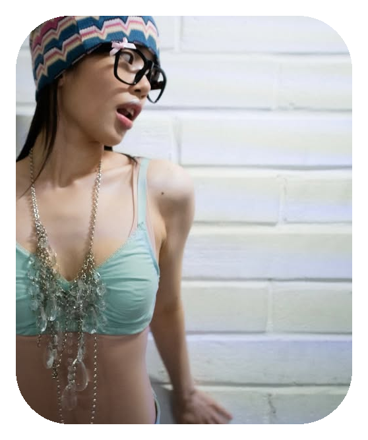 Layered silver chain necklaces by Baby Toefu